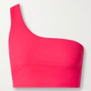 WILO Hot Pink One Rib Shoulder Active Bra/Top Size L